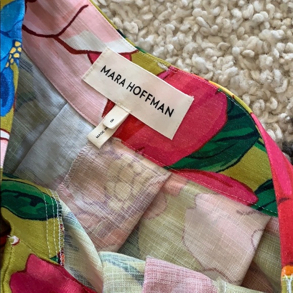 NEW Mara hoffman multi floral tulay maxi skirt 8 - Picture 9 of 13